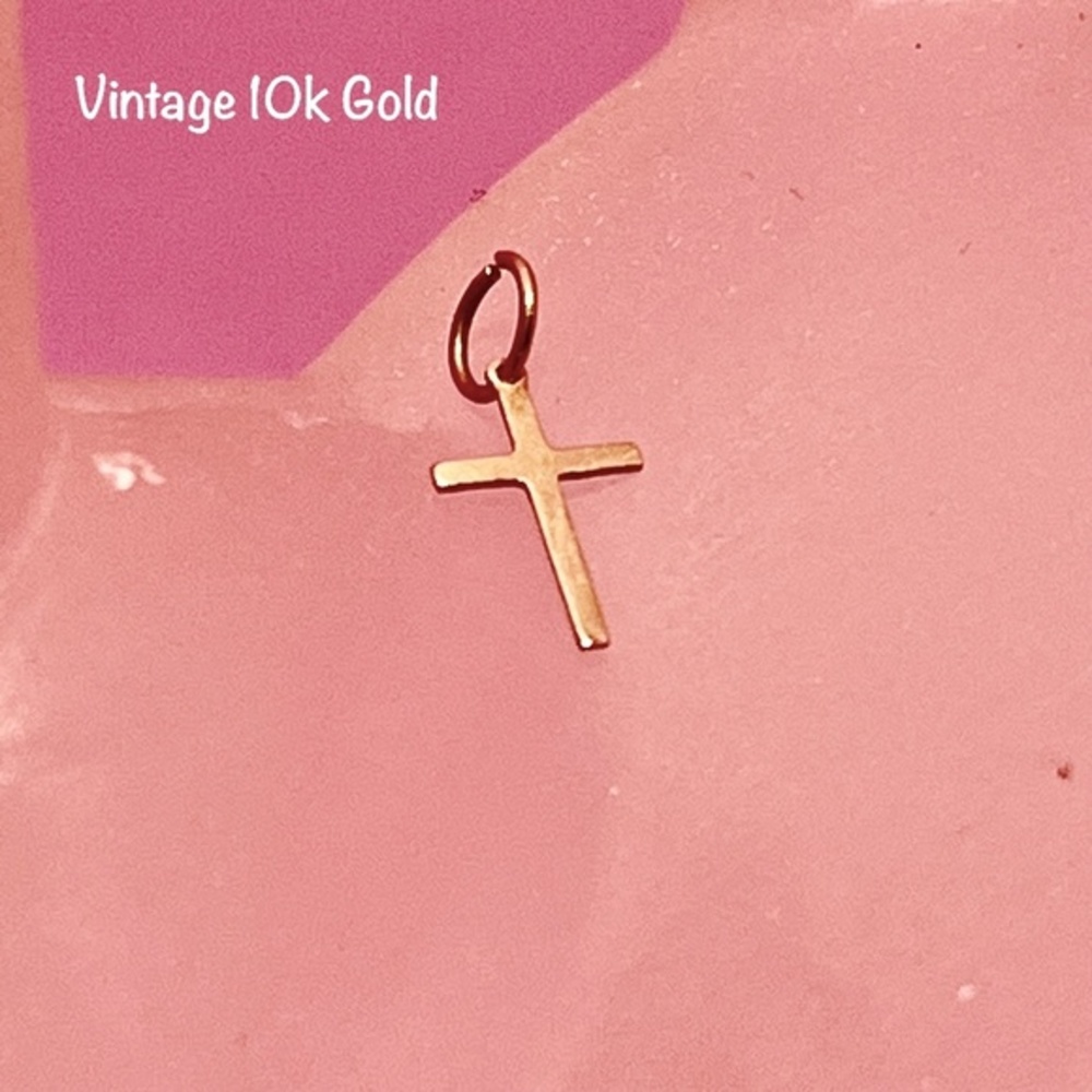 Vintage 10k Gold Cross Pendant